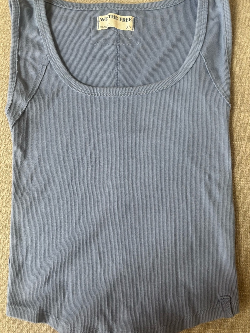 We The Free Women’s Blue Ribbed Tank Top